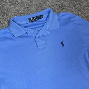 Polo Ralph Lauren Roya Blue Collared Cotton Polo Shirt Men's Size Small Preppy
